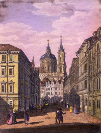 Église Saint-Nicolas dans le Petit Quartier, Prague, 1847 - Vincenc and Geissler, F. Morstadt